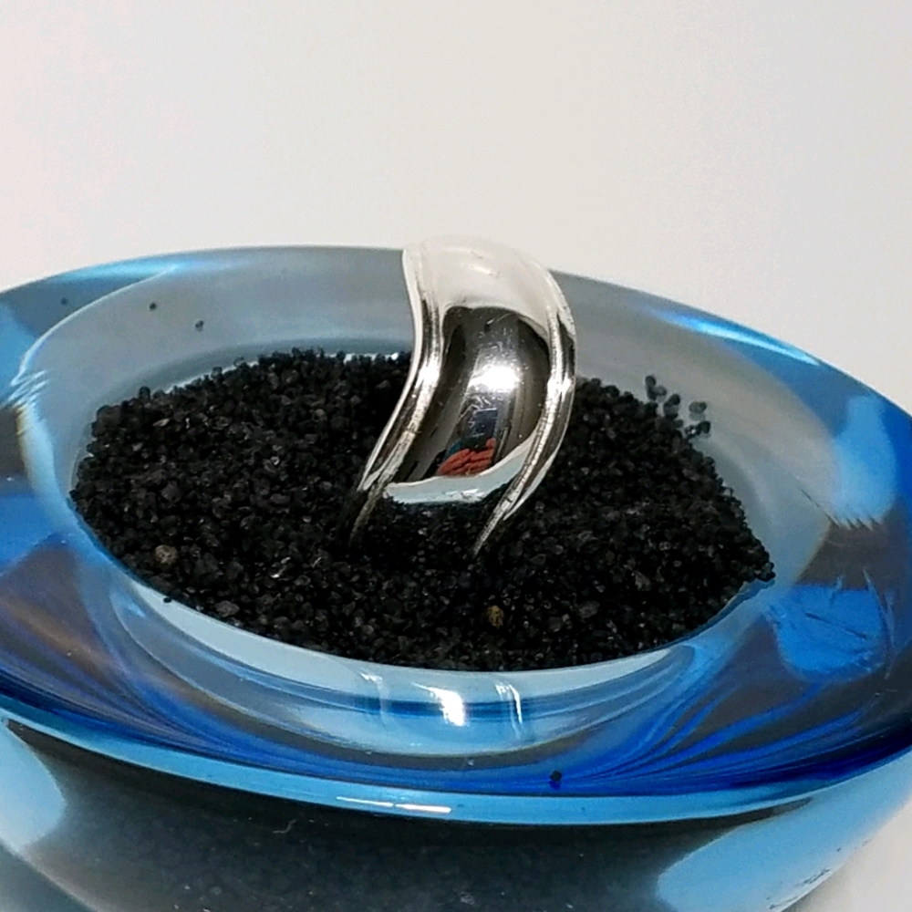 Sterling Silver Wave Ring - image 1